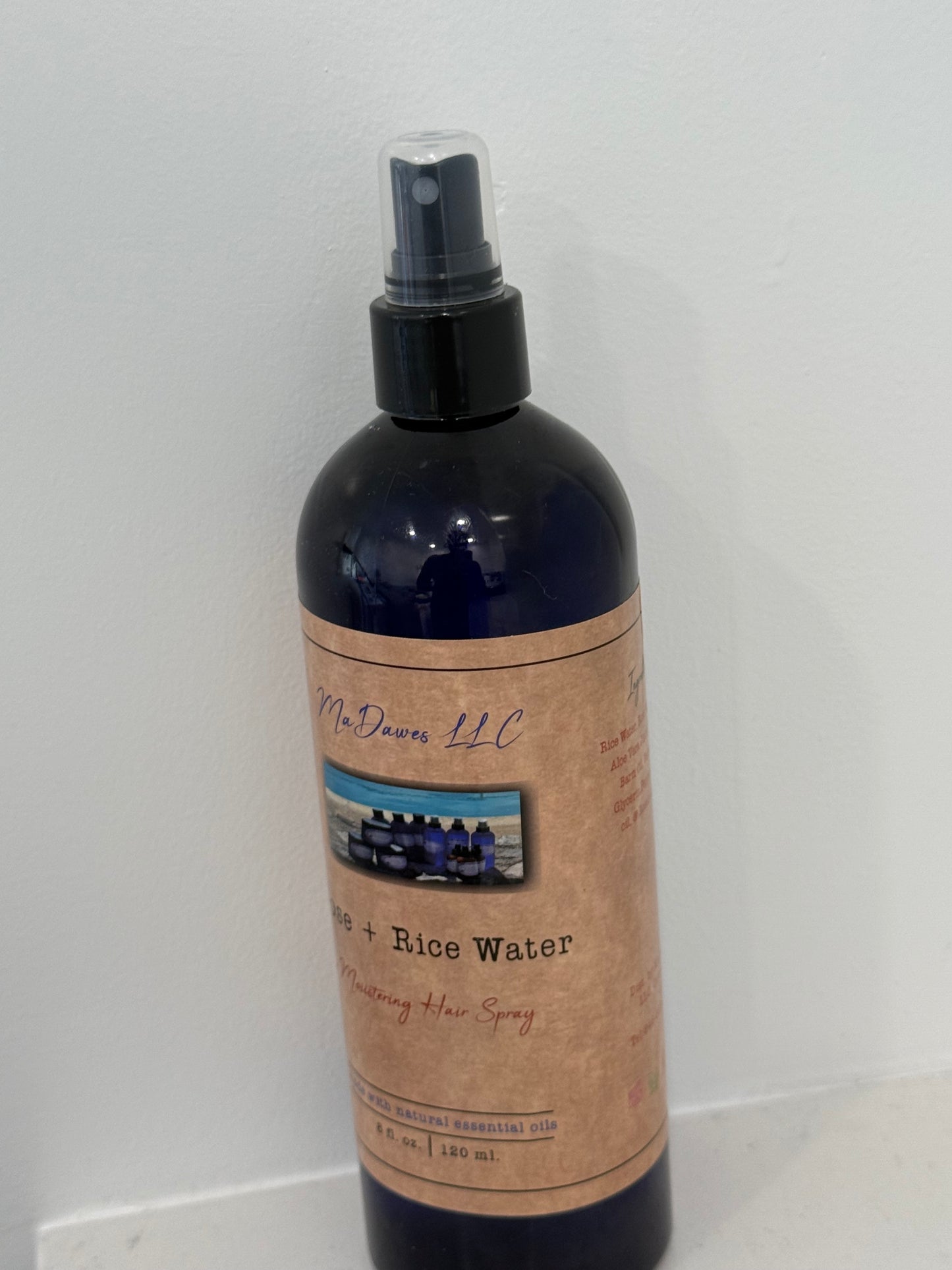 Rice/Rose Water Hair Spray 16oz bottle