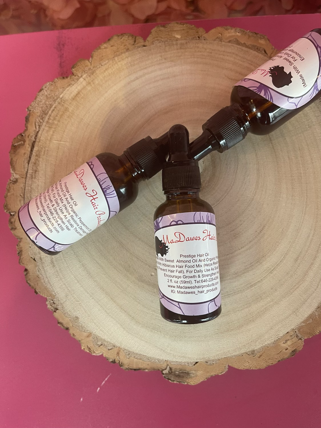 Prestige Hair Oil 2oz bottle with dropper