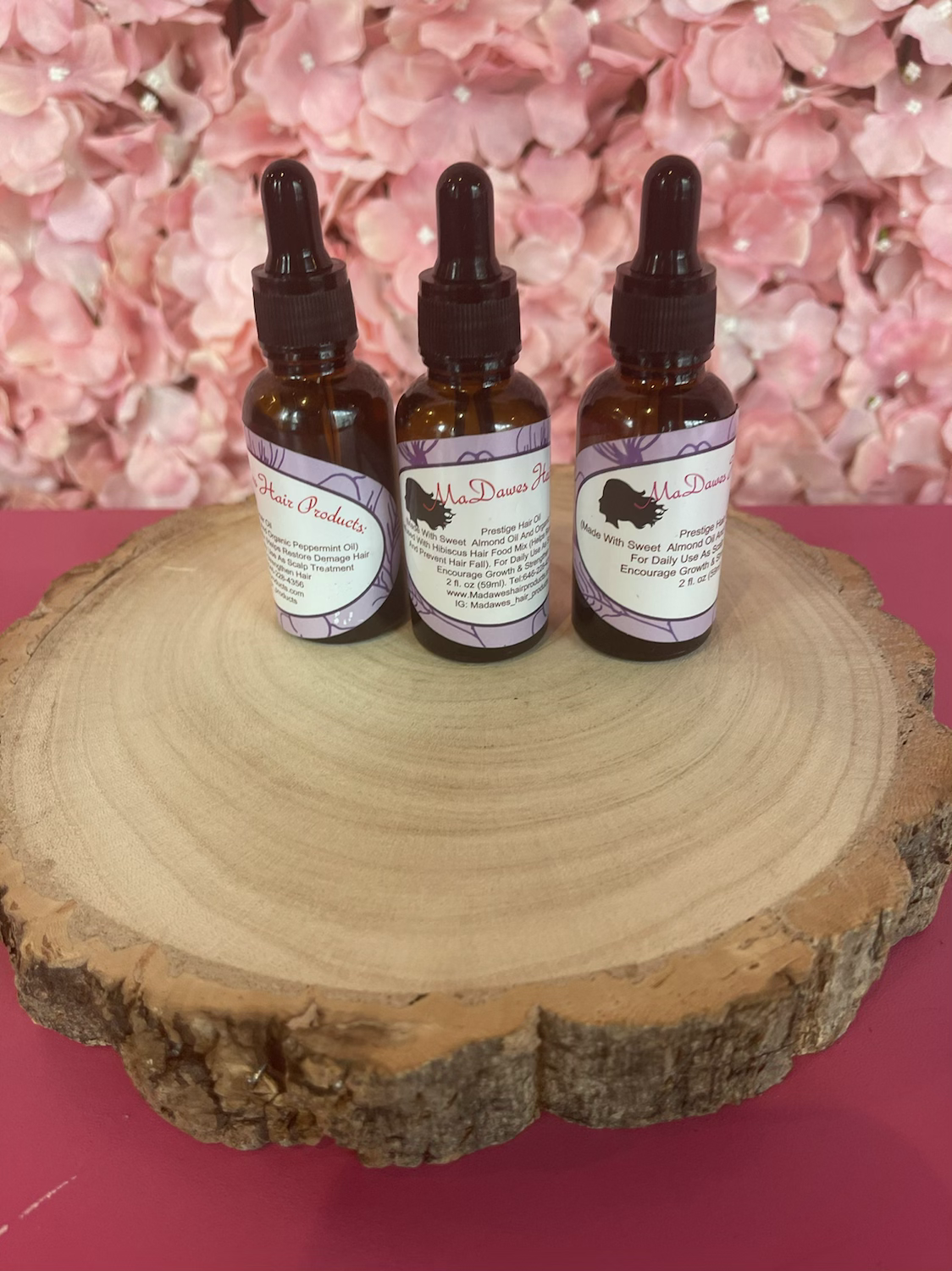 Prestige Hair Oil 2oz bottle with dropper